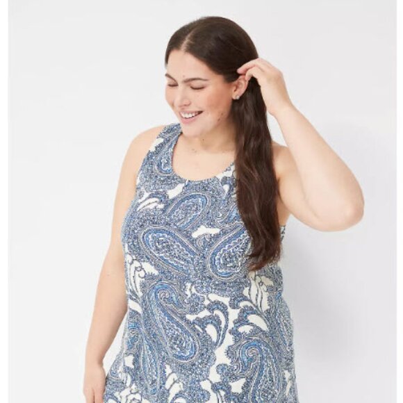 NWT Lane Bryant Cacique Tank & Short PJ Sleep Set Size 22 24 (3X) Dreamy Cool! - Picture 2 of 6